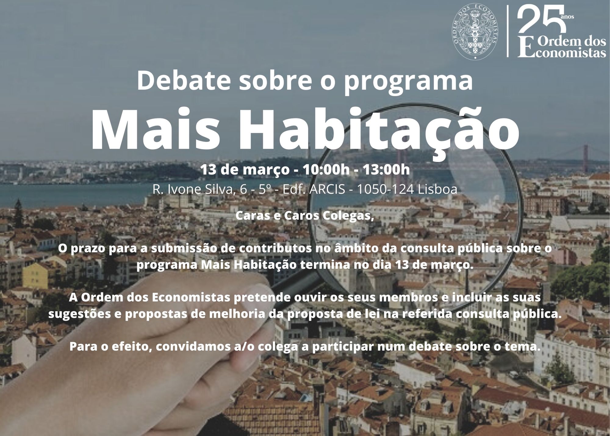 Debate sobre o programa Mais Habitação